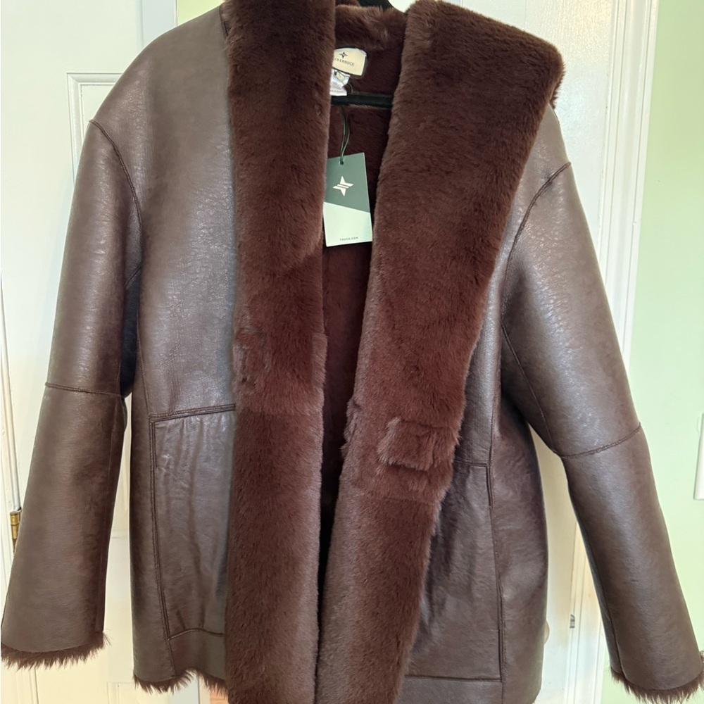 Tuckernuck Brown Faux Fur Coat